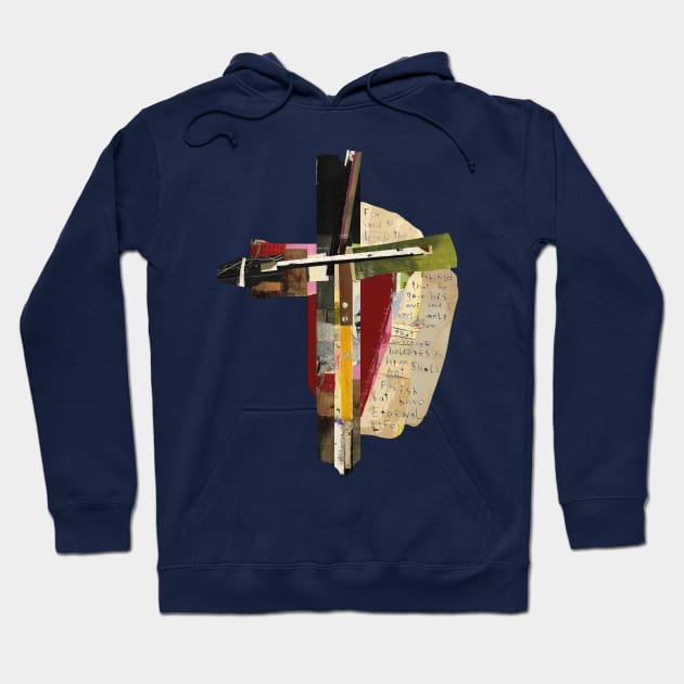 John 3:16 Abstract Cross Scripture Art Hoodie by michelkeck